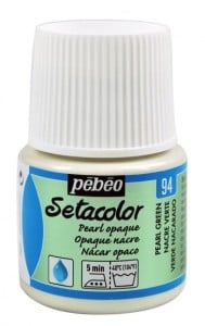 Pebeo Setacolor 45ml Pearl Green - farba do tkanin