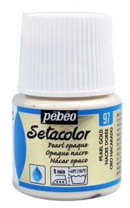 Pebeo Setacolor 45ml Pearl Gold - farba do tkanin