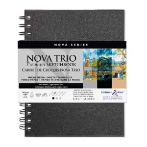S&B seria Nova Trio Twarda Oprawa 150 gsm 50ark  - blok premium na spirali