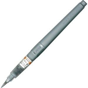 KURETAKE Brush Writer Pen SILVER - pisak pędzelkowy