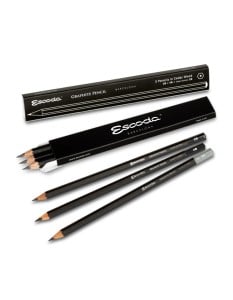 Escoda Cedar Wood Graphite Pencils 3 szt - komplet płówków