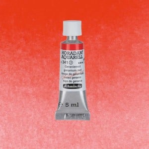 341 Geranium Red, akwarela Horadam Schmincke