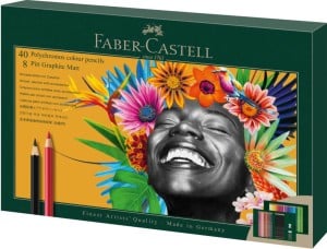 Faber Castell Polychromos & Pitt Graphite Matt 50 elementów - zestaw prezentowy