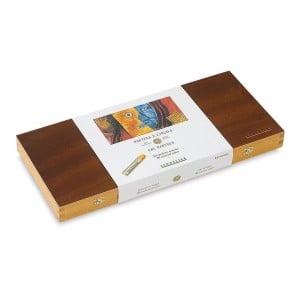 Sennelier Oil Pastels Set 50 kolorów - komplet pasteli olejnych w drewnianej kasecie
