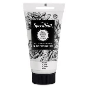 Speedball Water Soluble Block Ink WHITE - wodna farba graficzna