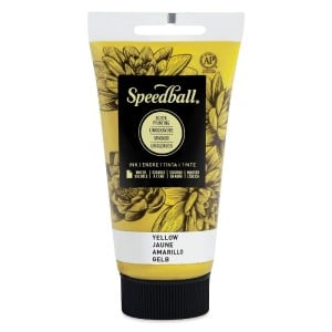 Speedball Water Soluble Block Ink YELLOW - wodna farba graficzna