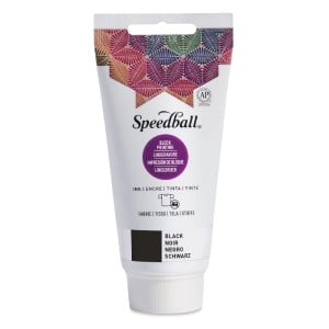 Speedball Fabric Block Printing Ink Black - farba graficzna lino do tkanin