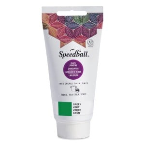 Speedball Fabric Block Printing Ink Green - farba graficzna lino do tkanin