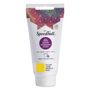 Speedball Fabric Block Printing Ink Yellow - farba graficzna lino do tkanin