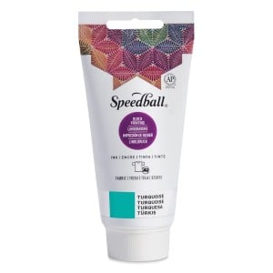 Speedball Fabric Block Printing Ink Turquois - farba graficzna lino do tkanin
