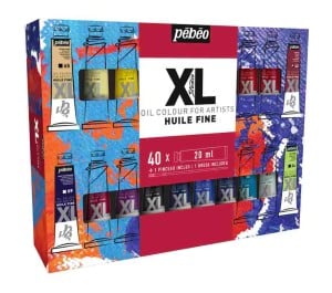 Studio XL Oil Pack 40x20ml + pędzel - komplet farb olejnych