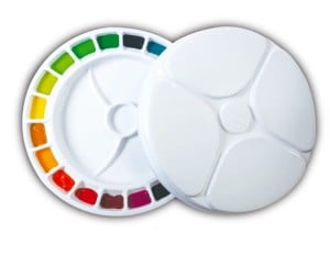 Mijello Colour Wheel Palette 20 - paleta okrągła z pokrywą
