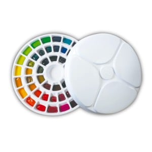 Mijello Colour Wheel Palette 50 - paleta okrągła z pokrywą