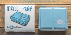 RS Empty Mini Watercolor Metal Box 12x1/2 kostki Blue - pusta mini kasetka na akwarele