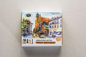 Aquarius Mini Urban Sketchers Set Apricot 8 x 1/2 kostki - komplet akwareli