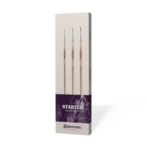 Escoda Starter Miniature Set 3szt - komplet pędzli mianiature