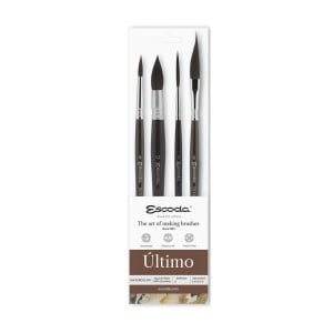 Escoda Ultimo Set 4szt Watercolor - komplet pędzli do farb akwarelowych