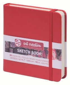 Art Creation Sketch Book RED 140g 80 ark - szkicownik książkowy