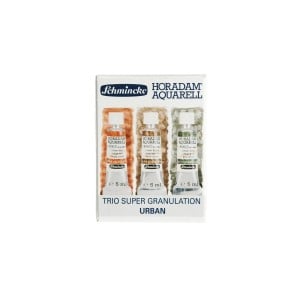 Schmincke Horadam Supergranulating TRIO "Urban" 3x5ml - komplet akwareli super granulujących