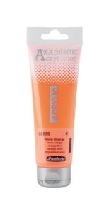 850 Neon Orange, Akademie Acryl Color Schmincke