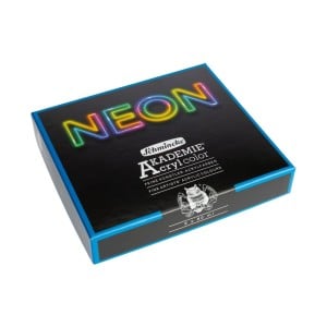 Akademie Acryl Color NEON Set 5x60ml - komplet farb akrylowych Schmincke