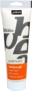 Studio Acrylic Texture Gel White Sand - medium teksturujące