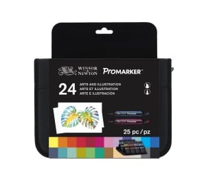 ProMarker Arts and Illustration Set - komplet 24 markerów + etui