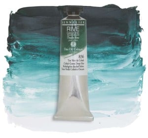 836 Cobalt green deep hue, farba olejna Rive Gauche Sennelier
