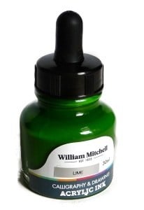 William Mitchell Tusz akrylowy Lime 30 ml