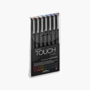 Touch Liner BRUSH 7 kolorów - komplet pisaków pędzelkowych