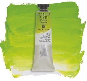 871 Bright yellow green, farba olejna Rive Gauche Sennelier
