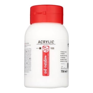 105 Titanium White, farba akrylowa Art Creation Talens 750ml