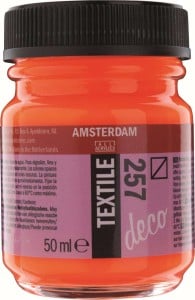 AMSTERDAM Deco Textile 50ml REFLEX ORANGE - farba do tkanin