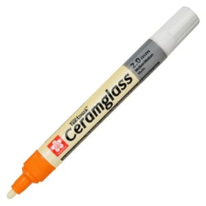 Pen-Touch Ceram glass marker Orange 2mm - marker do szkła i ceramiki