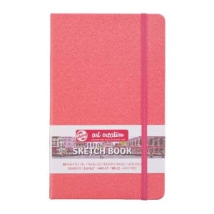 Art Creation Sketch Book CORAL RED 140g 80 ark - szkicownik książkowy