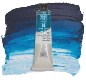 341 Phtalo turquoise, farba olejna Rive Gauche Sennelier