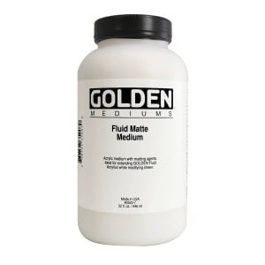 Golden Fluid Matte Medium Medium malarskie