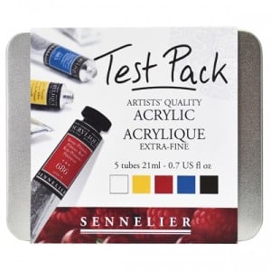 Sennelier Test Pack Akryle Extra Fine 5x21ml - komplet farb akrylowych