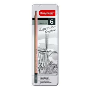 Bruynzeel Expression Graphite 6 szt - komplet ołówków