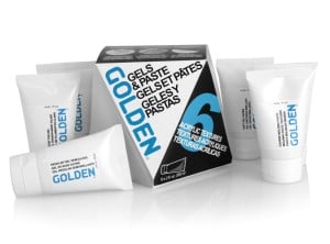 Golden żele i pasty 6 x 59ml -zestaw mediów
