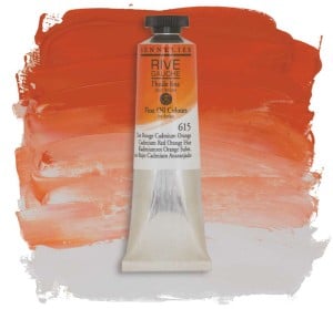 615 Cadmium red orange hue, farba olejna Rive Gauche Sennelier