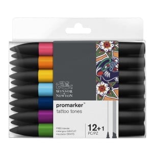 Promarker Tattoo Tones 12szt. -komplet markerów
