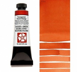 187 Transparent Pyrrol Orange, akwarela Daniel Smith