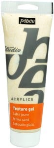 Studio Acrylic Texture Gel Yellow Sand - medium teksturujące