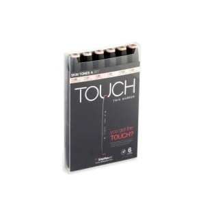 Touch Twin Marker 6 SET [Skin tones A]