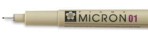 Cienkopis Pigma MICRON Black 01 - 0,25mm