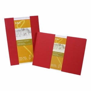 Szkicownik D&S Czerwony 140g 80 ark. Pejzażowy - blok rysunkowy
