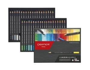 Caran d'Ache Museum Aquarelle 40 kolorów - komplet kredek akwarelowych