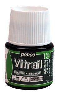 Vitrail Transparent 35 DARK GREEN - farba witrażowa
