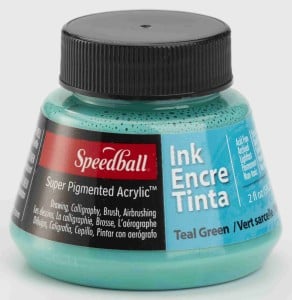 Speedball Tusz "Super Pigmented Acrylic Ink" Teal Green 59 ml